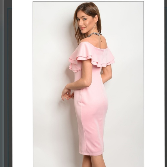 โฃ! PINK OFF SHOULDER DRESSย ๐ - Picture 3 of 5